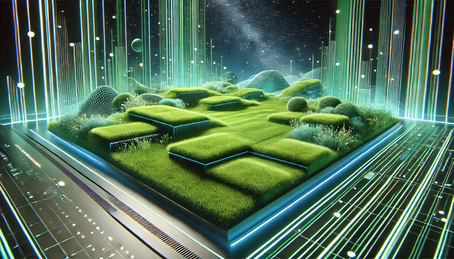 Abstract Techno Astro Turf Cover Image